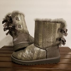 UGG Australia Bailey Bow Bling Silver